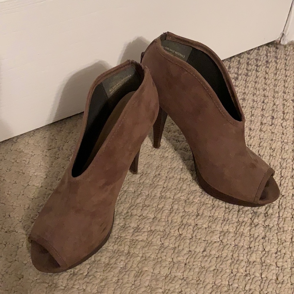 open toe heels